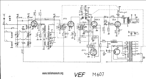 VEFON M607; VEF Radio Works (ID = 21024) Radio