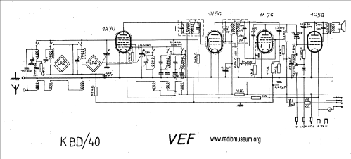 Vefsuper KBD/40 KBD40; VEF Radio Works (ID = 21030) Radio