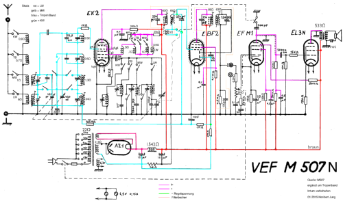 VEFSuper M507N; VEF Radio Works (ID = 1783589) Radio