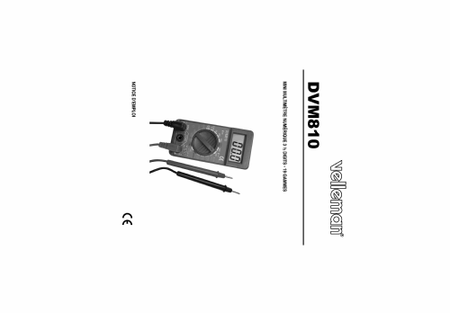 Digital Mini Multimeter DVM810; Velleman, SA; Legen (ID = 1836113) Equipment