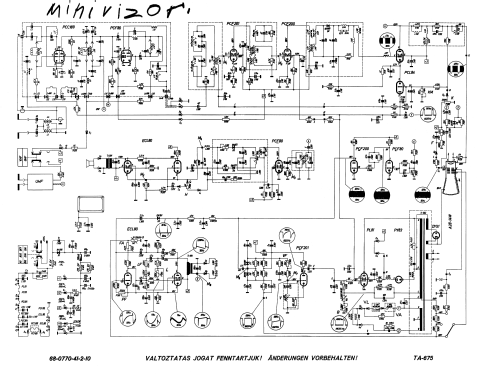 Minivisor TA-675; Videoton; (ID = 2429255) Televisión