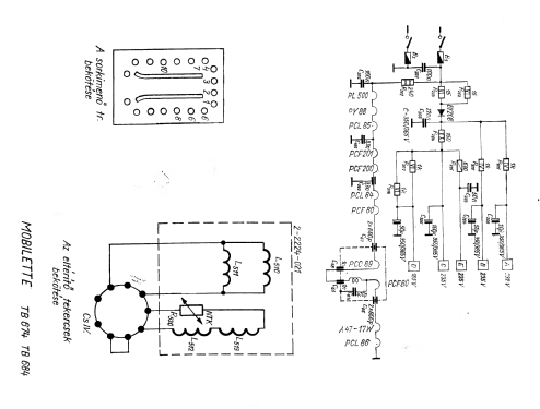 Mobilette TB684; Videoton; (ID = 1463747) Television