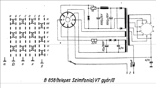 Szimfonia Telepes B858; Videoton; (ID = 420933) Radio