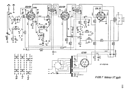 Velence R 636 F; Videoton; (ID = 2626976) Radio