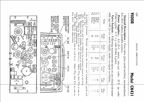 Marquisa CN431; Vidor Ltd.; Erith (ID = 555709) Radio