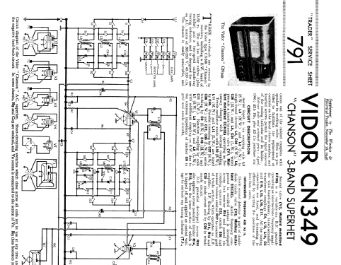 Chanson CN349; Vidor Ltd.; Erith (ID = 2290368) Radio