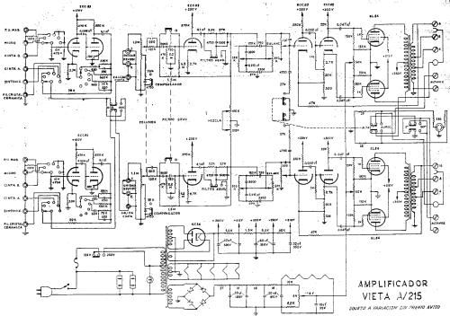 Amplificador Estereofónico A215; Vieta Audio (ID = 1884095) Ampl/Mixer