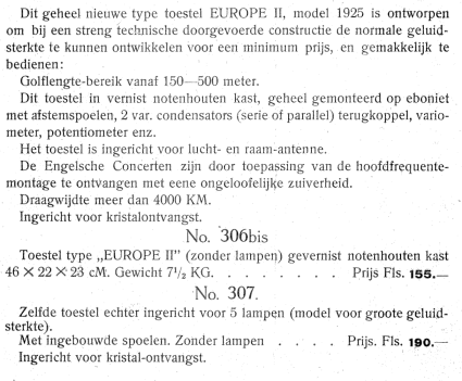 Europe II 306bis; Vitus, Fernand; (ID = 106241) Radio