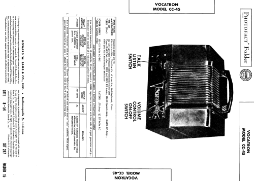 Vocatron CC-45 ; Vocaline Company of (ID = 573333) Misc