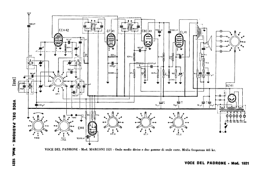 Marconi 1521; La Voce del Padrone; (ID = 677685) Radio