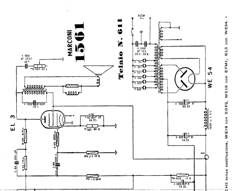 Marconi 1561 Ch= 611; La Voce del Padrone; (ID = 620995) Radio