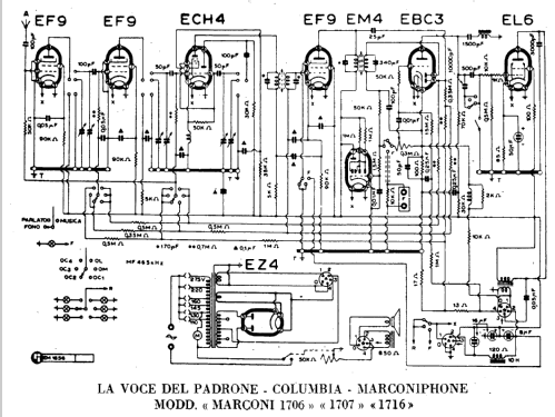 Marconi 1707; La Voce del Padrone; (ID = 952235) Radio