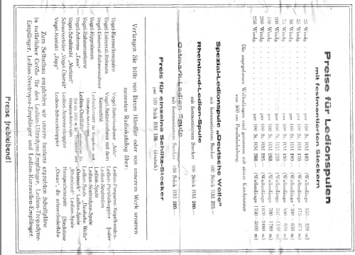 Ledion- Steckspule mit Stütze ; Vogel, C.J. Ledion, (ID = 1691663) Radio part