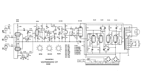 High-Fidelity Amplifier K40-2; Voima, Helsinki (ID = 1463238) Ampl/Mixer
