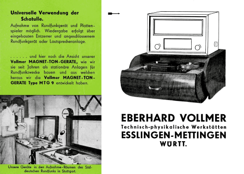MTG9-54/W; Vollmer, Eberhard; (ID = 2007786) Ton-Bild