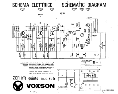 Zephyr 5 765; Voxson, FARET F.A.R. (ID = 887392) Radio