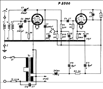 Einkreiser P2000; Walter Funk-Werk, (ID = 242336) Radio