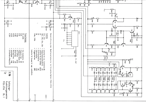 Funktionsgenerator FGL-216; Wandel & Goltermann; (ID = 448068) Equipment