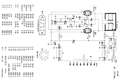 Leistungsoszillator - Power Oscillator 85..175 MHz LO-85; Wandel & Goltermann; (ID = 2509501) Equipment