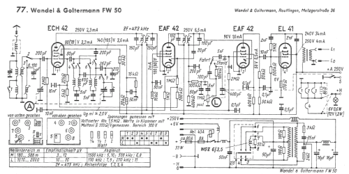 Zikade FW 50; Wandel & Goltermann; (ID = 692189) Car Radio