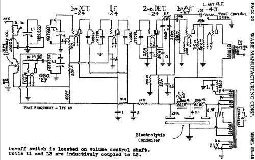 SB-45 ; Ware Mfg. (ID = 491275) Radio