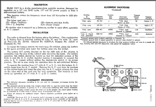 11611 ; Warwick Mfg. Corp., (ID = 256616) Radio