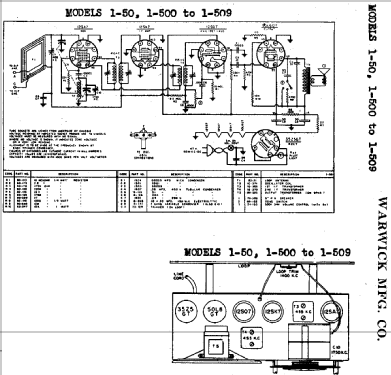 1-501 ; Warwick Mfg. Corp., (ID = 713840) Radio