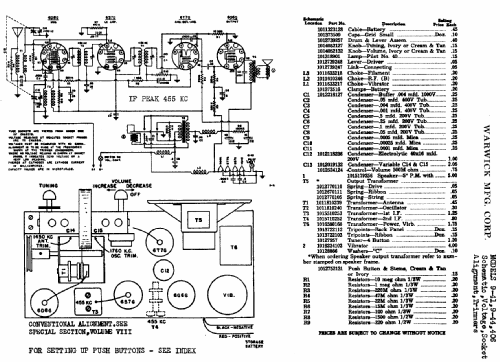 406 ; Warwick Mfg. Corp., (ID = 708399) Radio