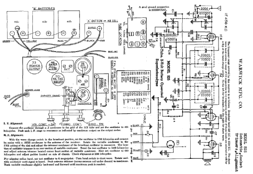 525 ; Warwick Mfg. Corp., (ID = 709103) Radio