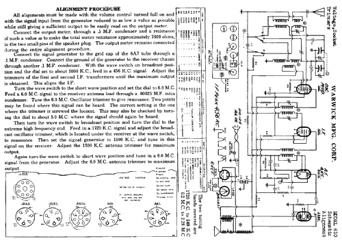 610 ; Warwick Mfg. Corp., (ID = 710745) Radio