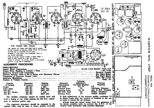 659 ; Warwick Mfg. Corp., (ID = 713578) Autoradio