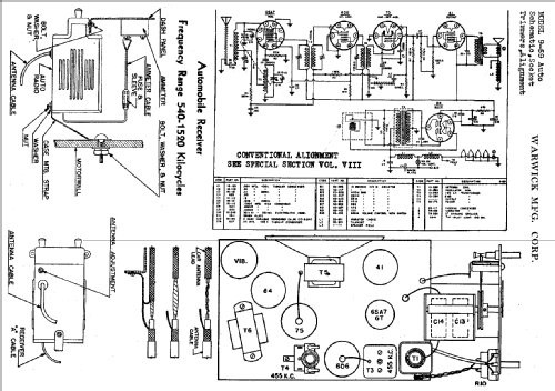 9-59 ; Warwick Mfg. Corp., (ID = 703710) Autoradio