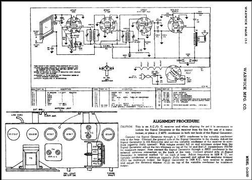 Clarion C-100 The Apollo; Warwick Mfg. Corp., (ID = 487633) Radio