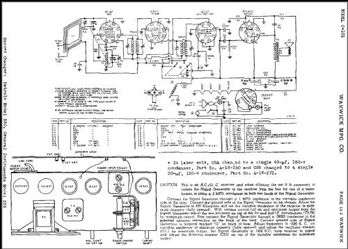 Clarion C-101 The Saratoga; Warwick Mfg. Corp., (ID = 487639) Radio