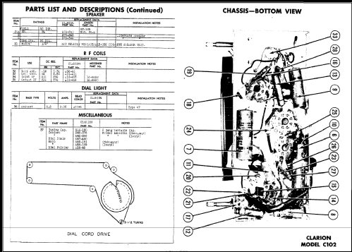 C-102 ; Warwick Mfg. Corp., (ID = 487653) Radio