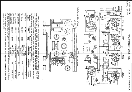 Clarion C-104 The Waverly; Warwick Mfg. Corp., (ID = 487688) Radio