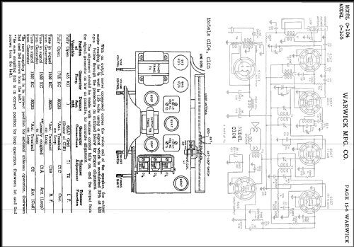 Clarion C-105 The Clarionette; Warwick Mfg. Corp., (ID = 487697) Radio