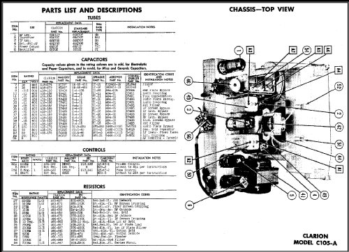 C-105A Clarionette ; Warwick Mfg. Corp., (ID = 487704) Radio