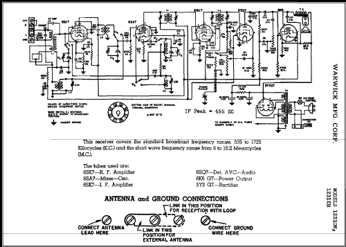 Clarion 12310W Ch= 12310; Warwick Mfg. Corp., (ID = 413323) Radio