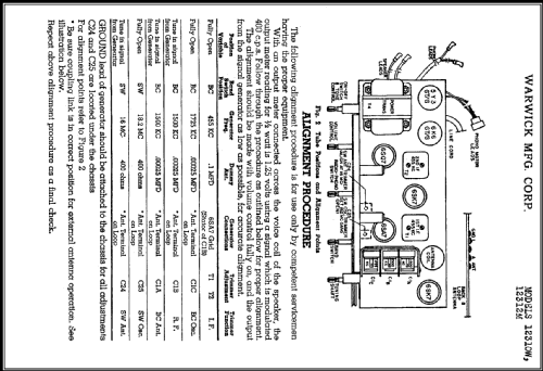 Clarion 12310W Ch= 12310; Warwick Mfg. Corp., (ID = 413325) Radio