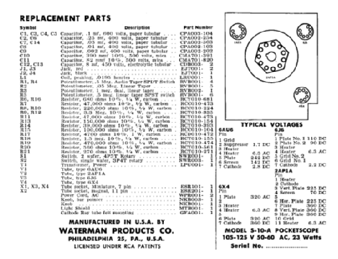 Pocketscope S-10-A; Waterman Products (ID = 630346) Equipment