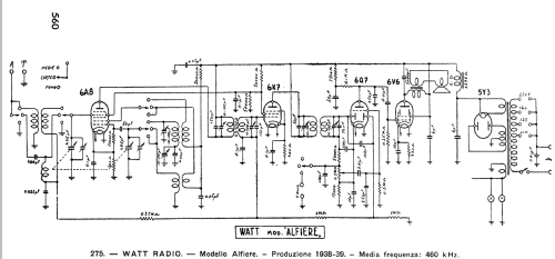 Alfiere ; Watt Radio; Torino (ID = 55651) Radio