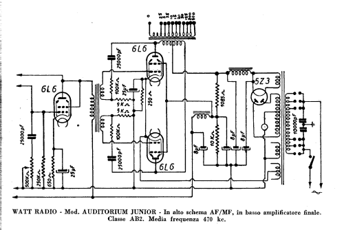 Auditorium Junior ; Watt Radio; Torino (ID = 220543) Radio