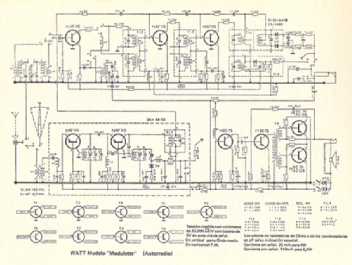 Modulette ; Watt Radio; Torino (ID = 1515827) Radio