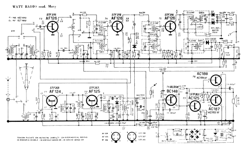Radio Transistor Maxy; Watt Radio; Torino (ID = 2932016) Radio