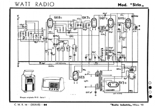 Sirio ; Watt Radio; Torino (ID = 1482035) Radio