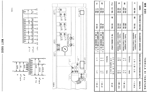 Transval WR-265; Watt Radio; Torino (ID = 2088614) Radio