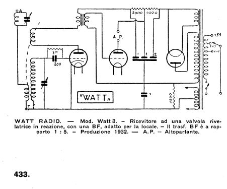 Watt 3 ; Watt Radio; Torino (ID = 2600314) Radio