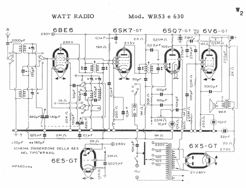 WR630; Watt Radio; Torino (ID = 219785) Radio