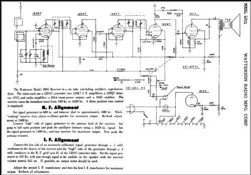 4801 ; Watterson Radio Mfg. (ID = 367600) Radio